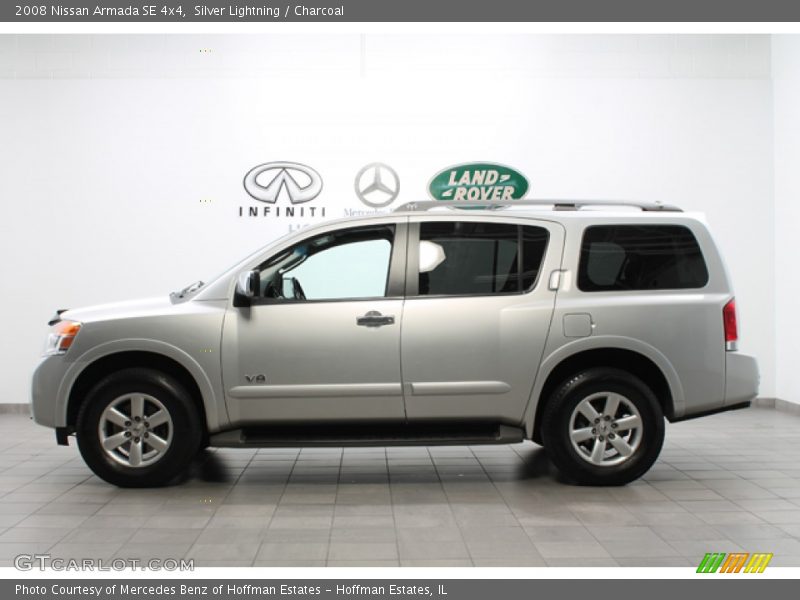 Silver Lightning / Charcoal 2008 Nissan Armada SE 4x4