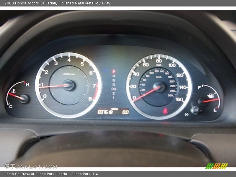Polished Metal Metallic / Gray 2008 Honda Accord LX Sedan