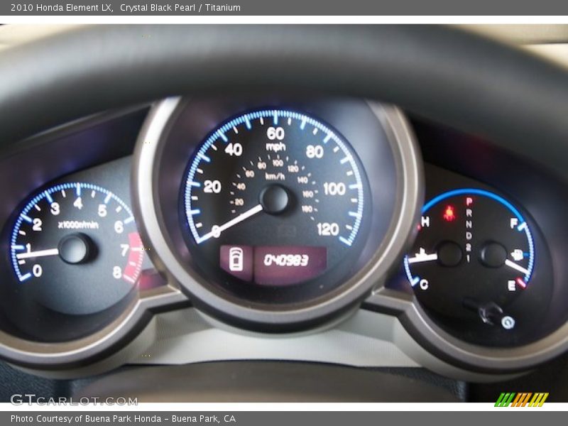 Crystal Black Pearl / Titanium 2010 Honda Element LX
