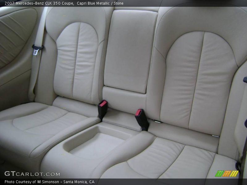 Capri Blue Metallic / Stone 2007 Mercedes-Benz CLK 350 Coupe