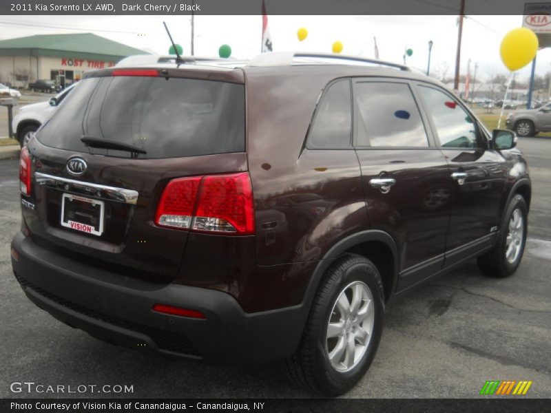Dark Cherry / Black 2011 Kia Sorento LX AWD