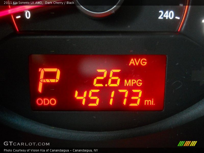 Dark Cherry / Black 2011 Kia Sorento LX AWD