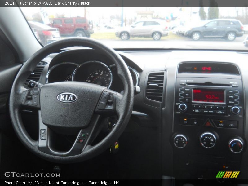 Dark Cherry / Black 2011 Kia Sorento LX AWD