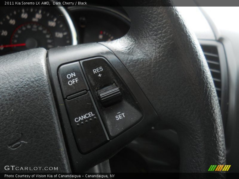 Dark Cherry / Black 2011 Kia Sorento LX AWD