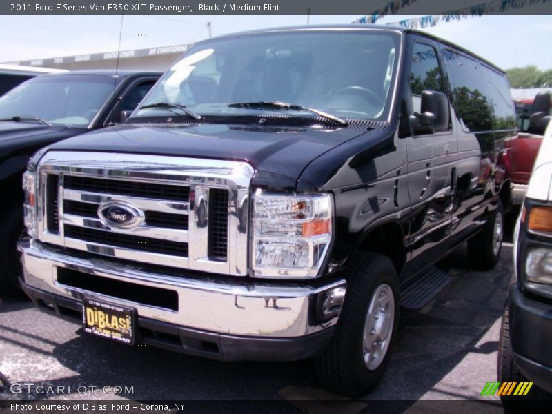 Black / Medium Flint 2011 Ford E Series Van E350 XLT Passenger