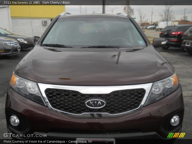 Dark Cherry / Black 2011 Kia Sorento LX AWD