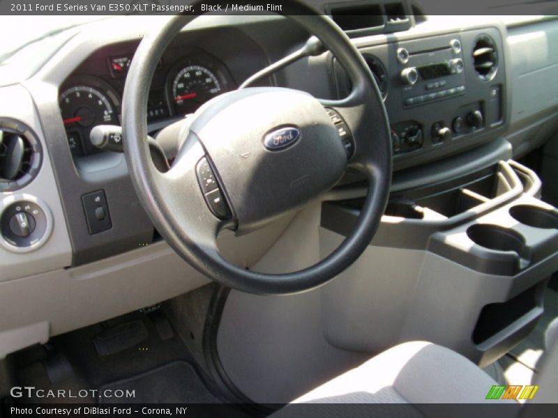 Black / Medium Flint 2011 Ford E Series Van E350 XLT Passenger