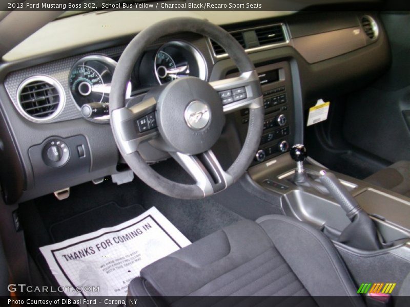 Charcoal Black/Recaro Sport Seats Interior - 2013 Mustang Boss 302 