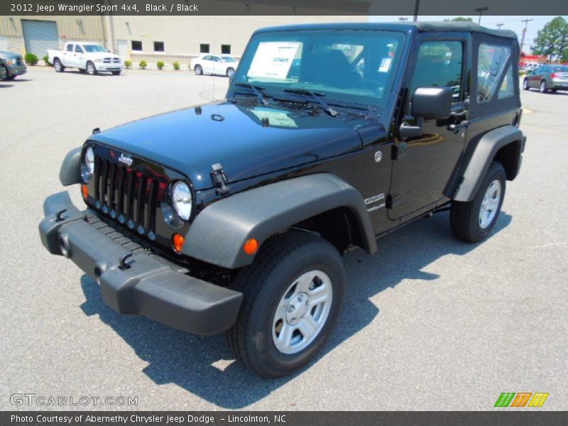 Black / Black 2012 Jeep Wrangler Sport 4x4