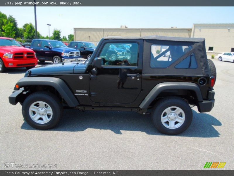 Black / Black 2012 Jeep Wrangler Sport 4x4