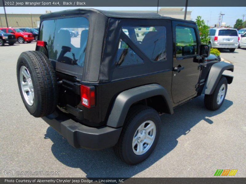 Black / Black 2012 Jeep Wrangler Sport 4x4