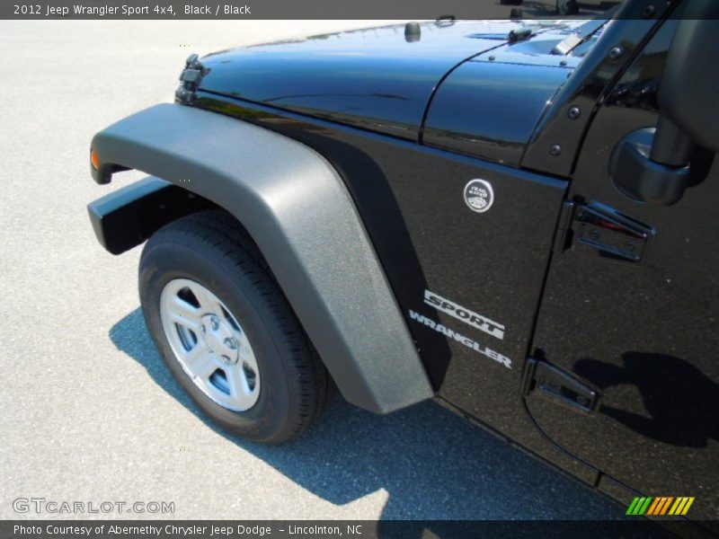 Black / Black 2012 Jeep Wrangler Sport 4x4