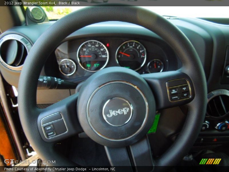 Black / Black 2012 Jeep Wrangler Sport 4x4