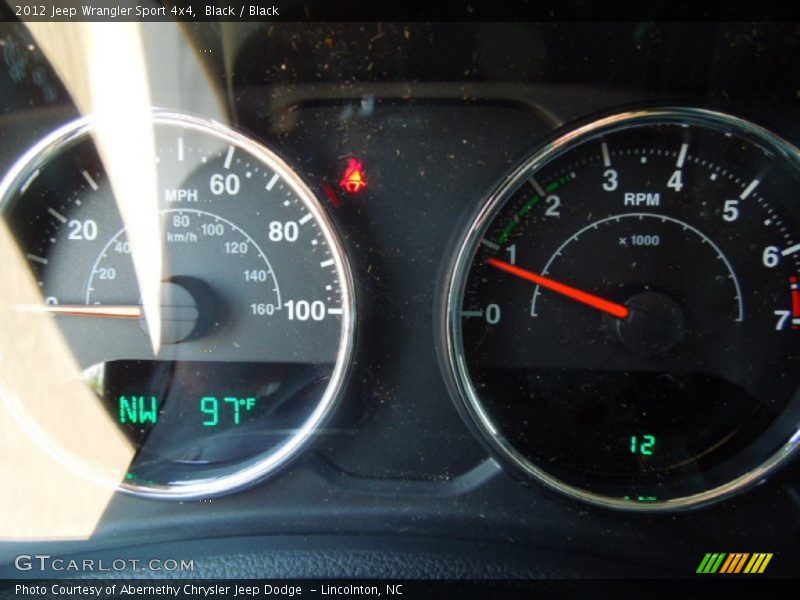 Black / Black 2012 Jeep Wrangler Sport 4x4