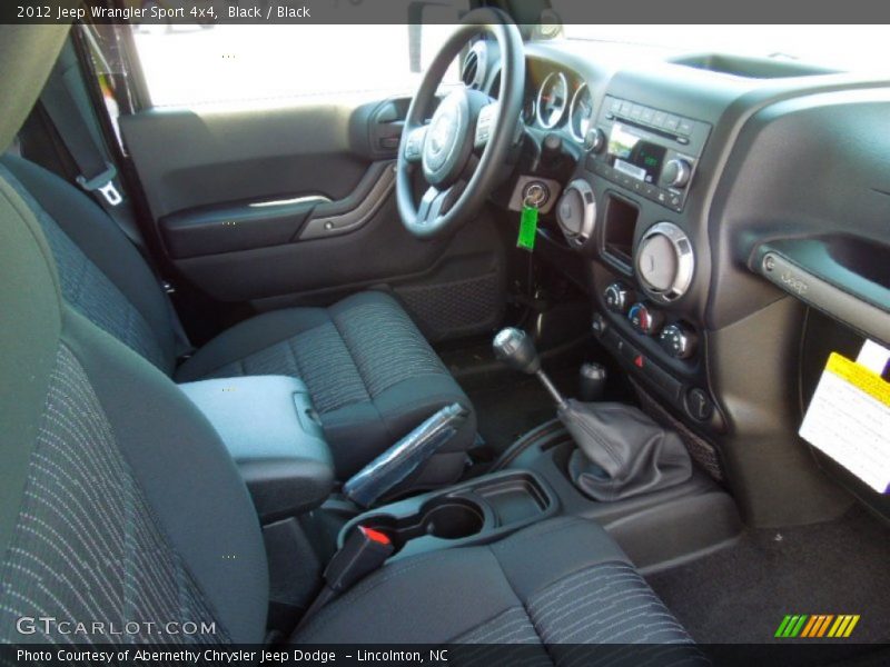 Black / Black 2012 Jeep Wrangler Sport 4x4