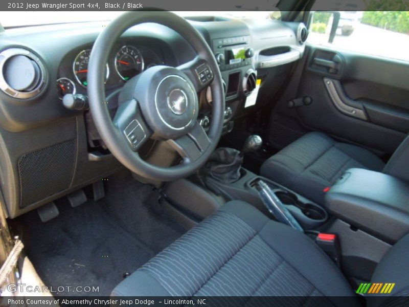Black / Black 2012 Jeep Wrangler Sport 4x4