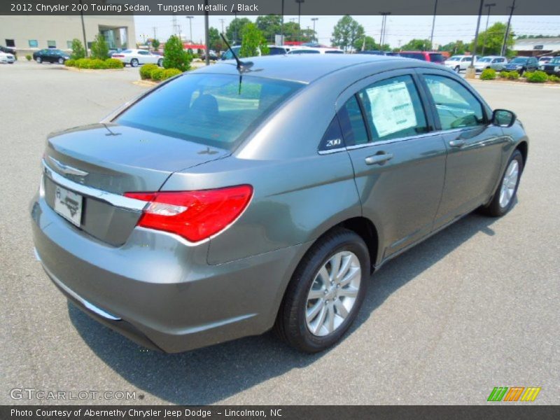 Tungsten Metallic / Black 2012 Chrysler 200 Touring Sedan