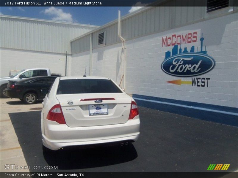 White Suede / Medium Light Stone 2012 Ford Fusion SE