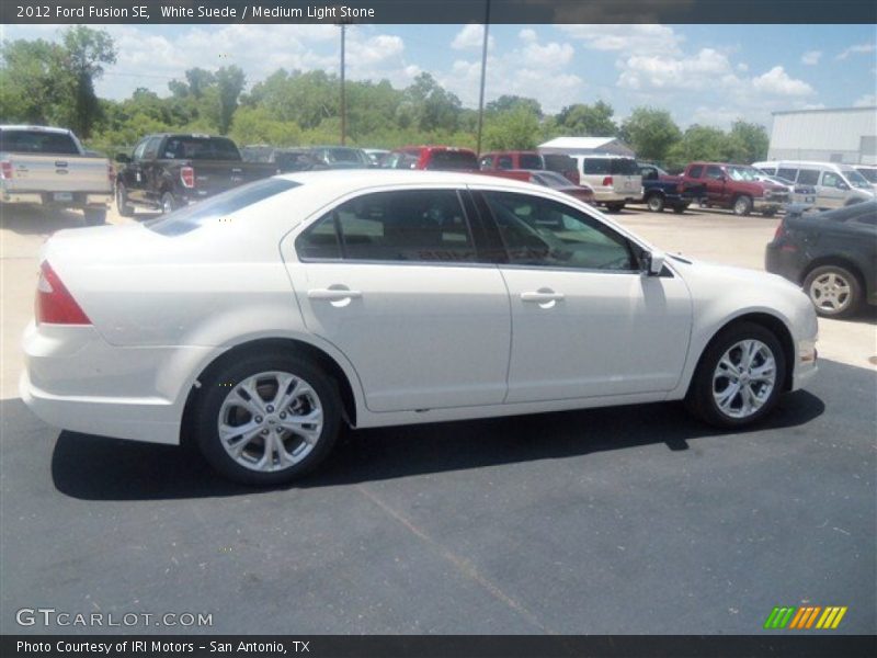 White Suede / Medium Light Stone 2012 Ford Fusion SE