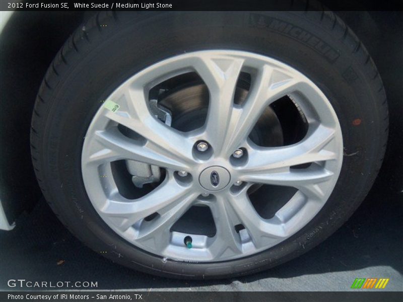 White Suede / Medium Light Stone 2012 Ford Fusion SE
