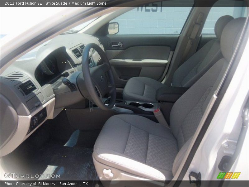 White Suede / Medium Light Stone 2012 Ford Fusion SE