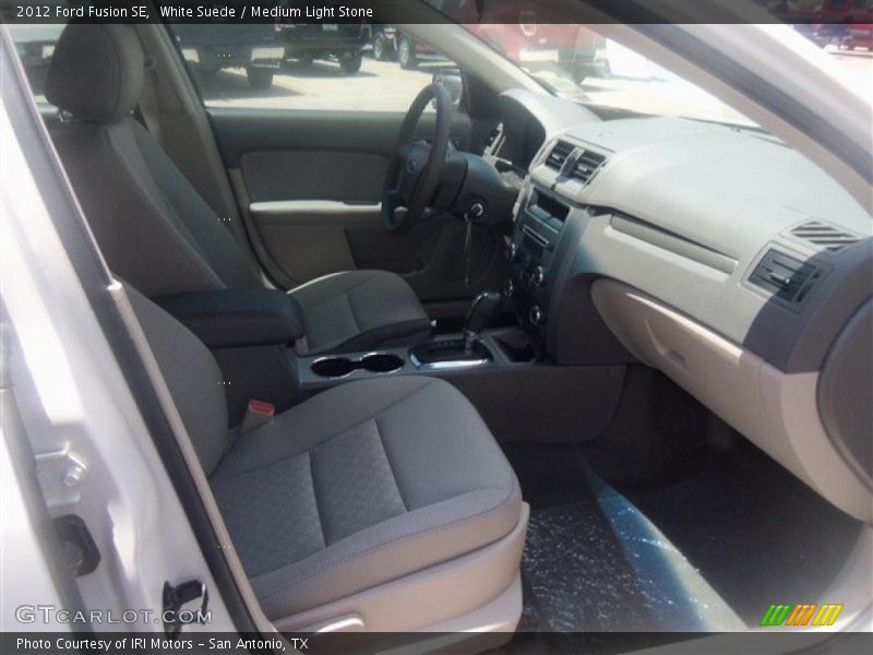 White Suede / Medium Light Stone 2012 Ford Fusion SE