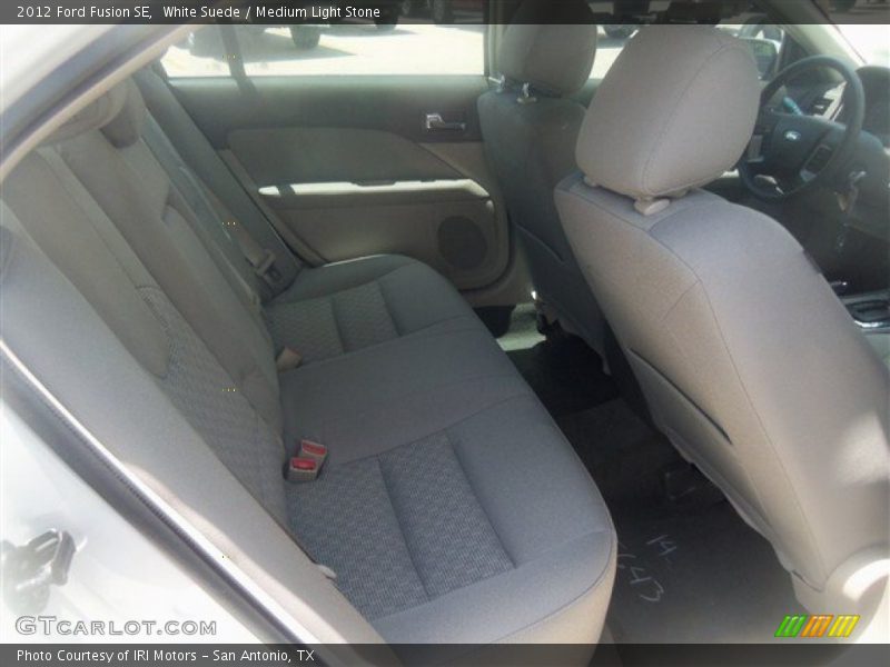 White Suede / Medium Light Stone 2012 Ford Fusion SE