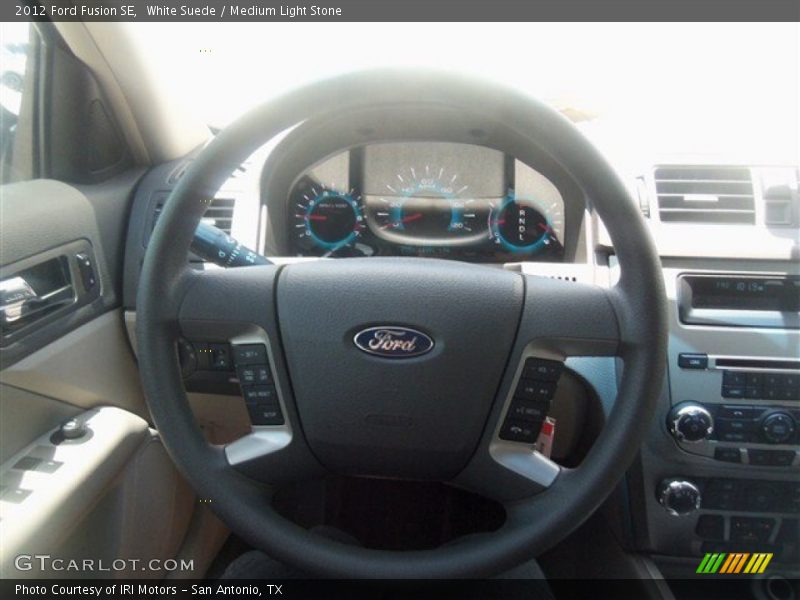 White Suede / Medium Light Stone 2012 Ford Fusion SE