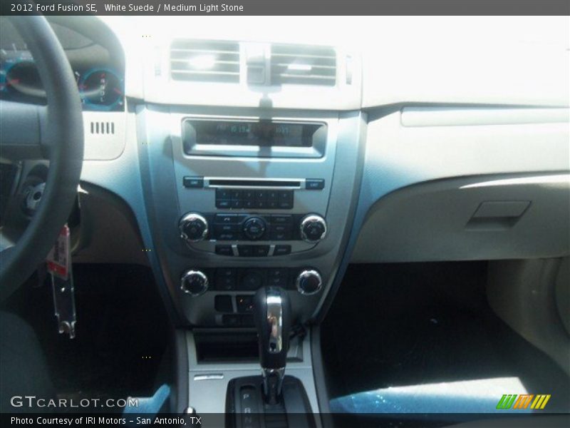White Suede / Medium Light Stone 2012 Ford Fusion SE
