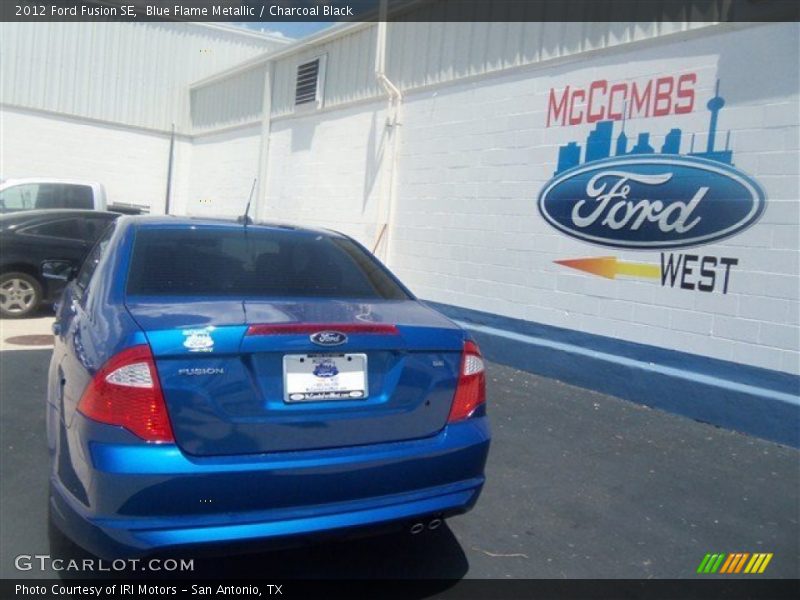Blue Flame Metallic / Charcoal Black 2012 Ford Fusion SE