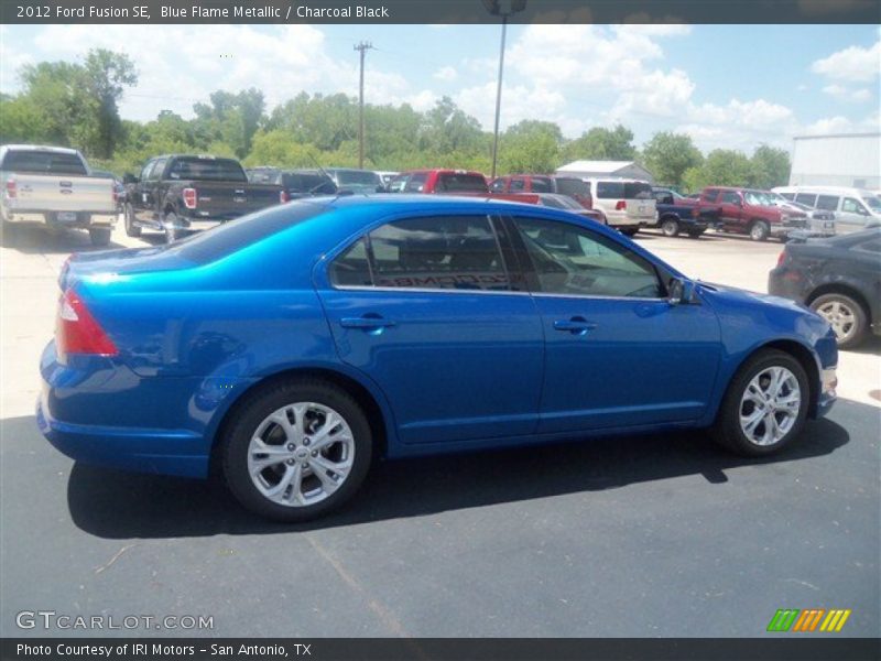Blue Flame Metallic / Charcoal Black 2012 Ford Fusion SE