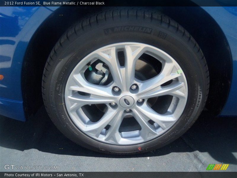 Blue Flame Metallic / Charcoal Black 2012 Ford Fusion SE