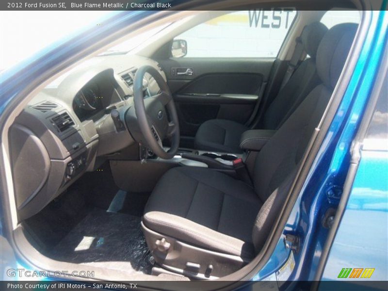 Blue Flame Metallic / Charcoal Black 2012 Ford Fusion SE