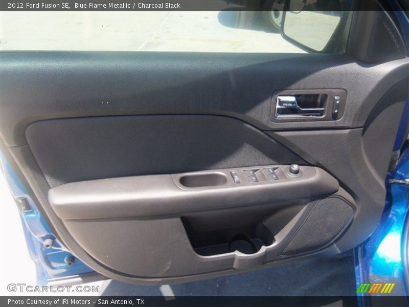 Blue Flame Metallic / Charcoal Black 2012 Ford Fusion SE
