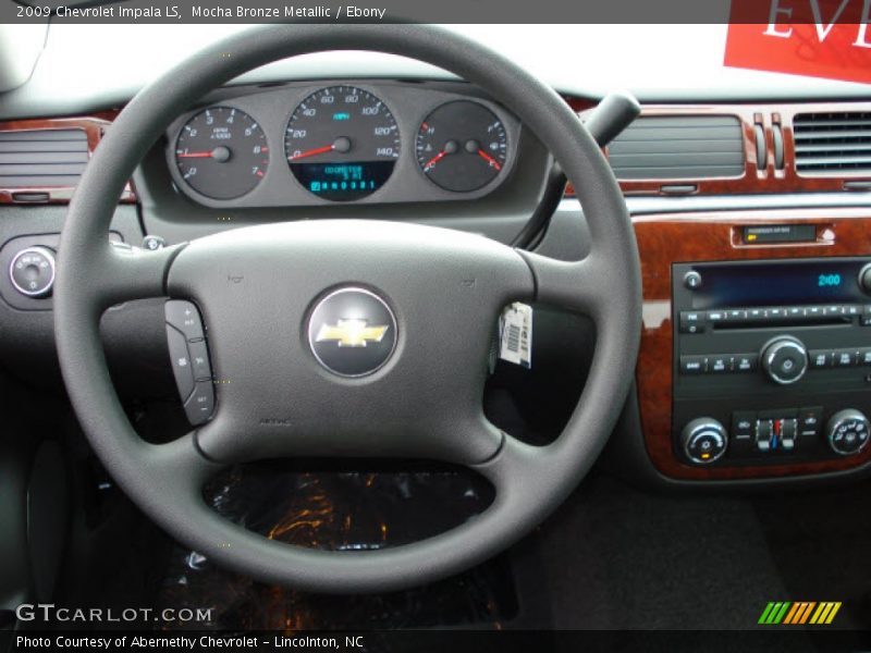 Mocha Bronze Metallic / Ebony 2009 Chevrolet Impala LS