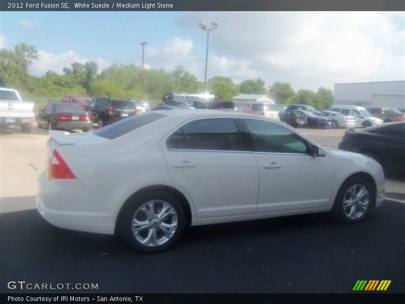 White Suede / Medium Light Stone 2012 Ford Fusion SE