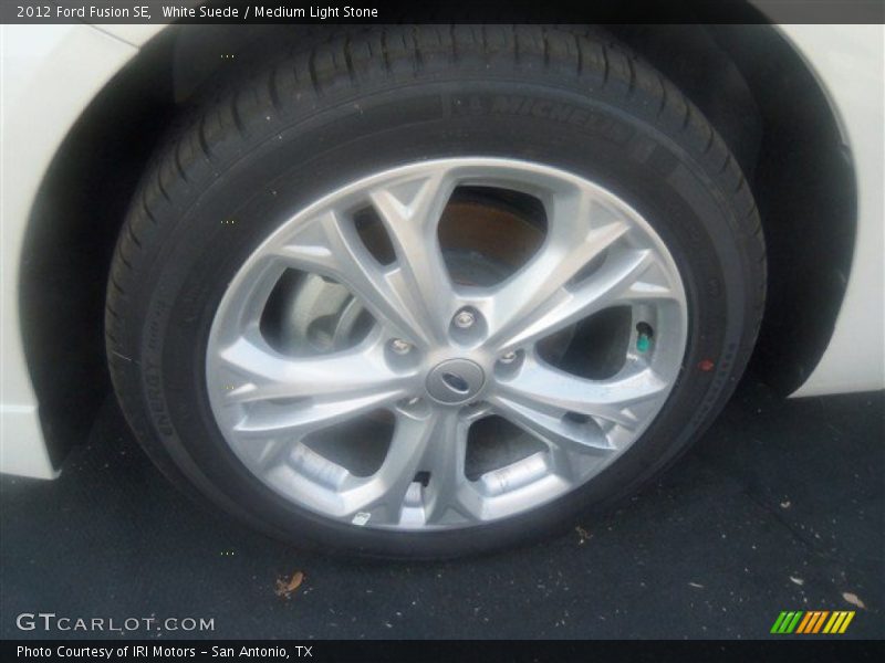 White Suede / Medium Light Stone 2012 Ford Fusion SE