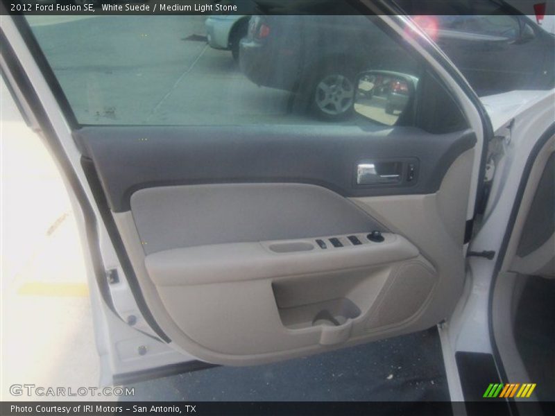White Suede / Medium Light Stone 2012 Ford Fusion SE