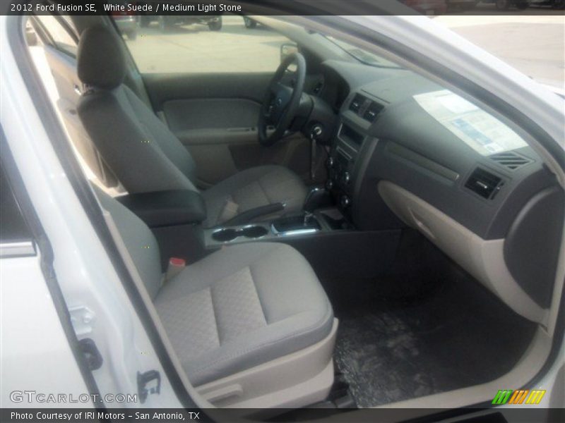 White Suede / Medium Light Stone 2012 Ford Fusion SE