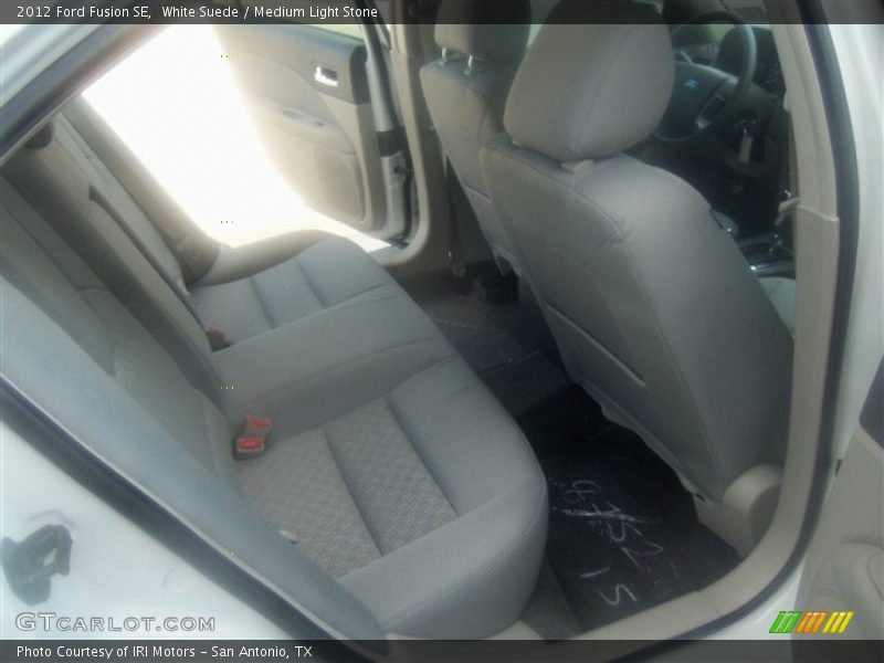 White Suede / Medium Light Stone 2012 Ford Fusion SE