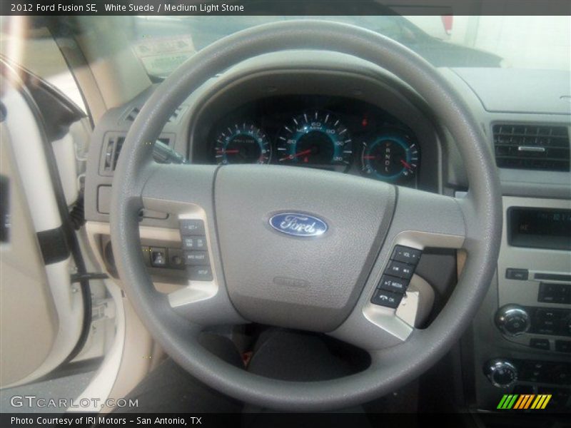 White Suede / Medium Light Stone 2012 Ford Fusion SE