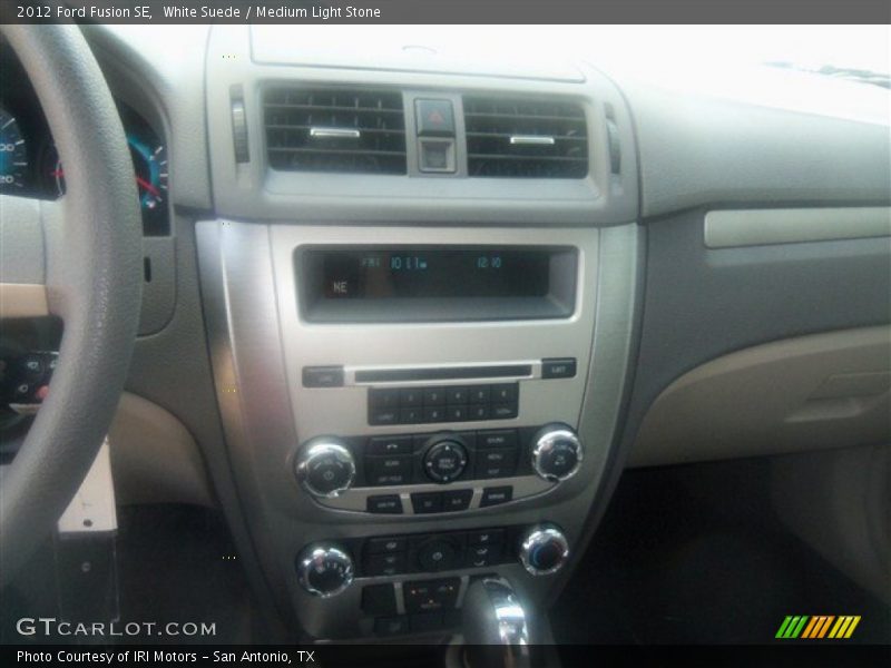 White Suede / Medium Light Stone 2012 Ford Fusion SE
