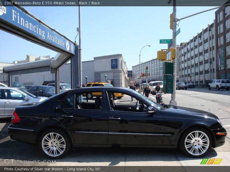 Black / Black 2007 Mercedes-Benz E 350 4Matic Sedan