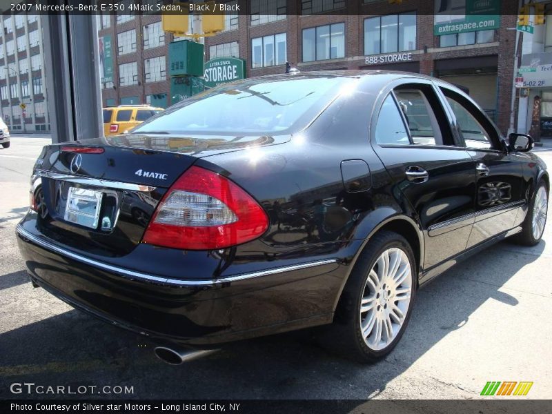 Black / Black 2007 Mercedes-Benz E 350 4Matic Sedan