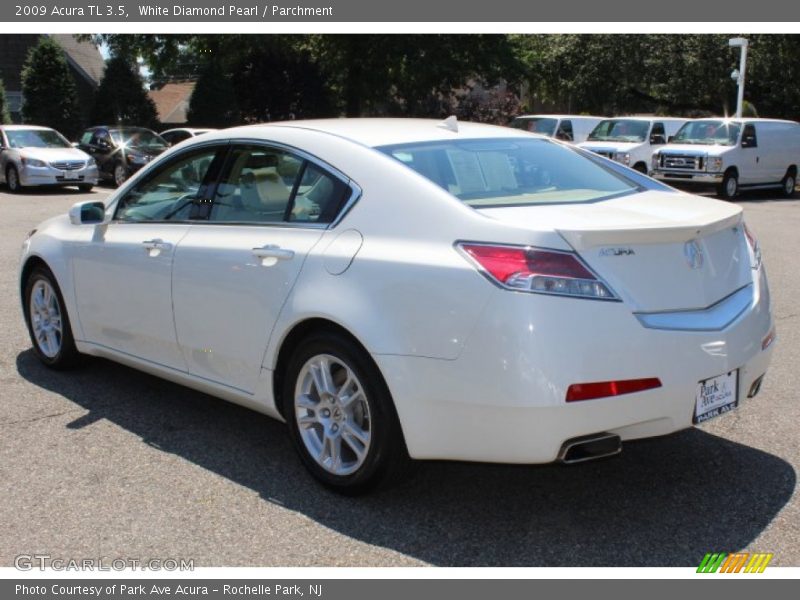 White Diamond Pearl / Parchment 2009 Acura TL 3.5