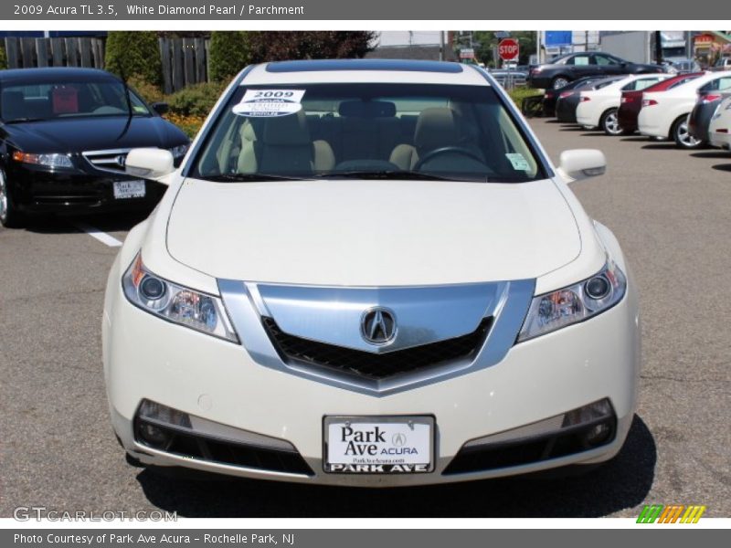 White Diamond Pearl / Parchment 2009 Acura TL 3.5