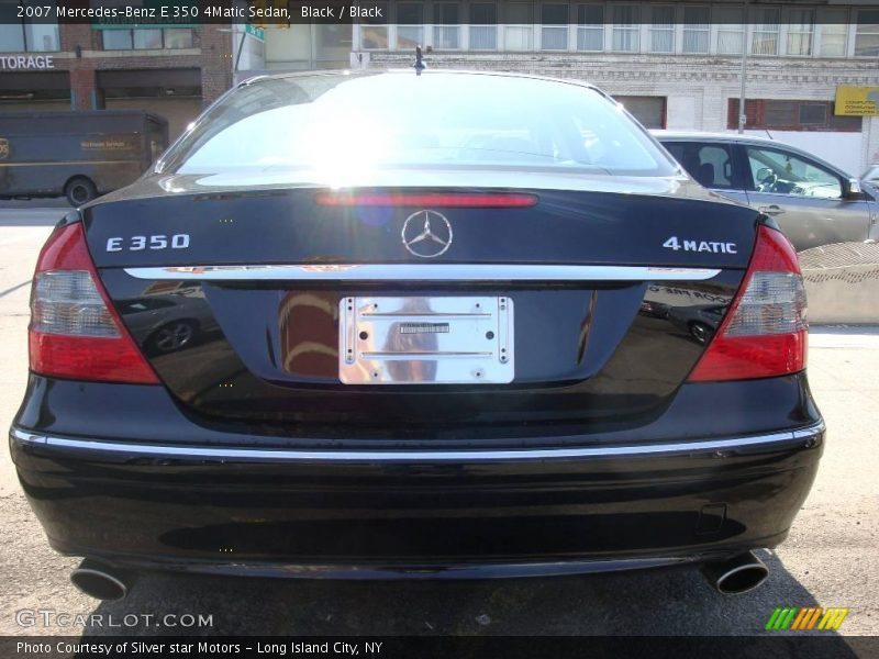 Black / Black 2007 Mercedes-Benz E 350 4Matic Sedan