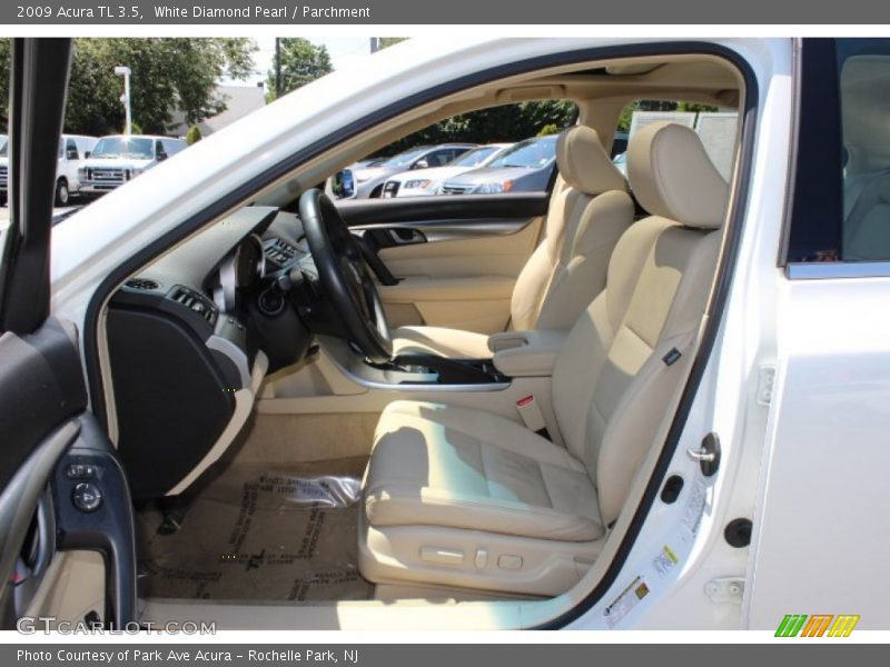 White Diamond Pearl / Parchment 2009 Acura TL 3.5