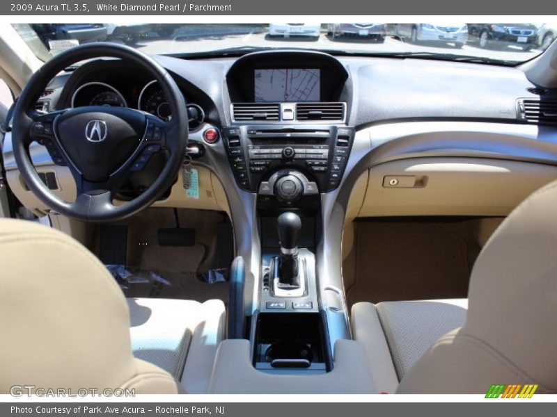 White Diamond Pearl / Parchment 2009 Acura TL 3.5