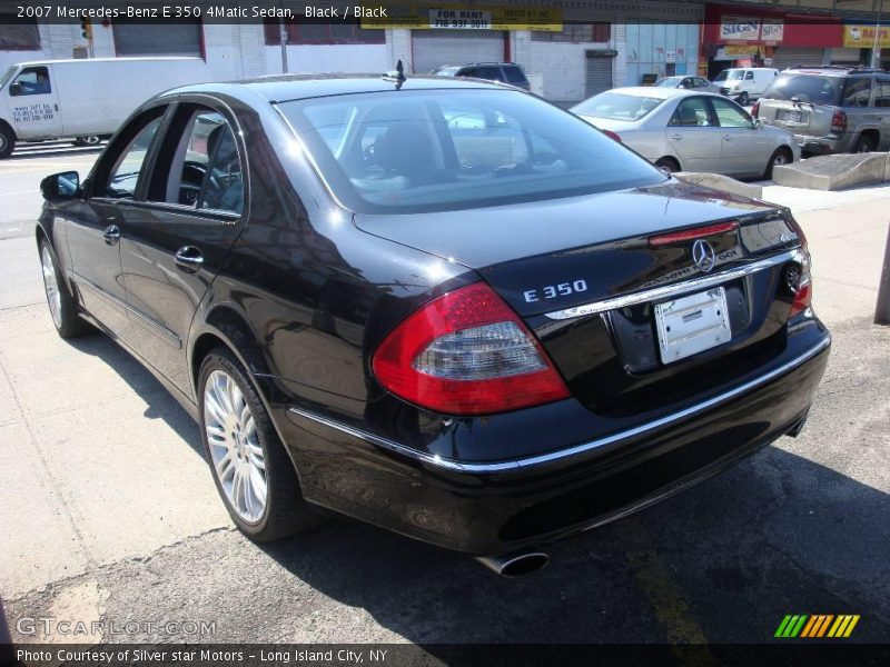 Black / Black 2007 Mercedes-Benz E 350 4Matic Sedan